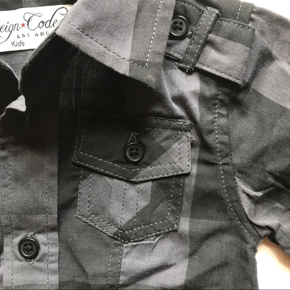 Sovereign Code Button Down Long Sleeve Baby Onesie - Picture 5 of 10